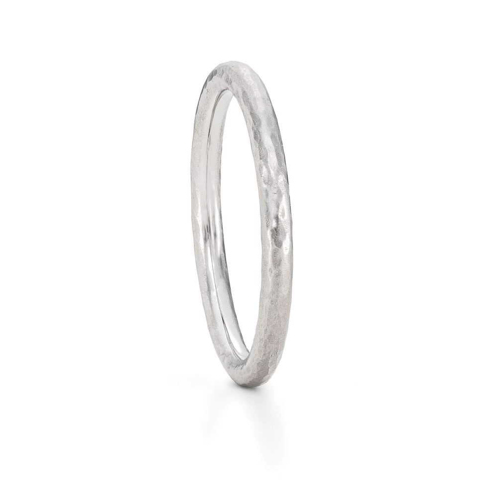 Hammered Platinum Wedding Ring Designed By Jacks Turner, Bristol Jeweller.