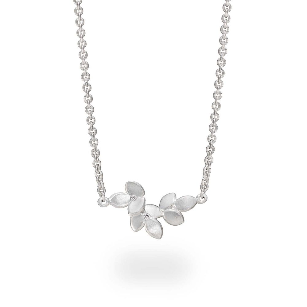 Silver Diamond Necklace - Eve Collection Designed By Jacks Turner Bristol