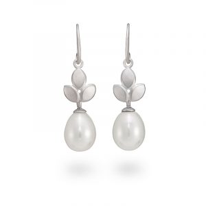 Silver Pearl Drop Earrings Jacks Turner Designer Jewellery Bristol Uk
