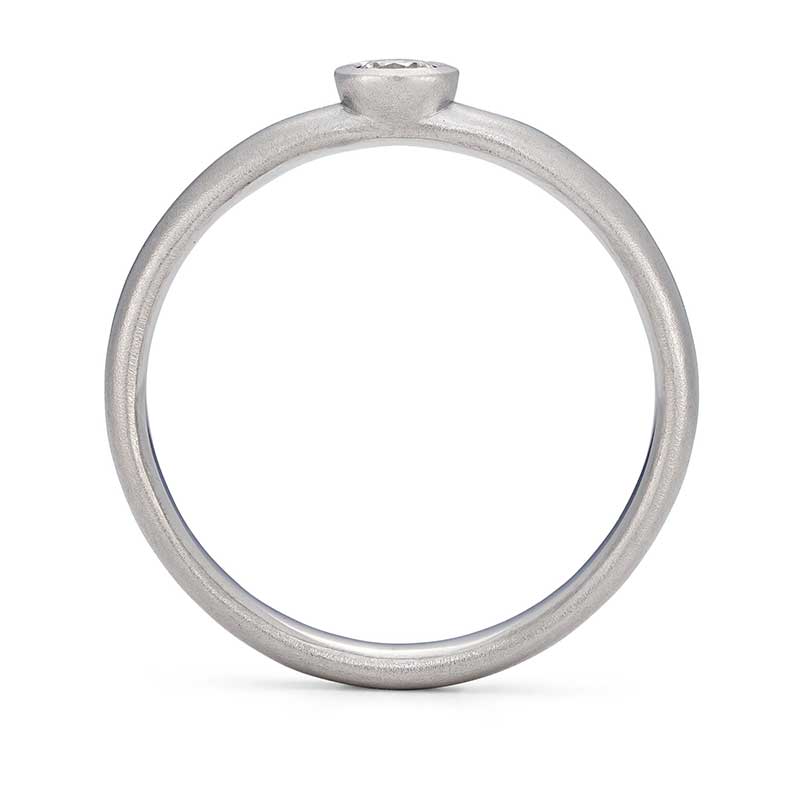 Front View Platinum Diamond Ring Engagement Designed By Jacks Turner Bristol Jeweller