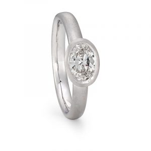 Grand Oval Diamond Ring Platinum Engagement Designed By Jacks Turner Bristol Jeweller