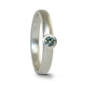 Green Sapphire Ring Silver Designed Jacks Turner