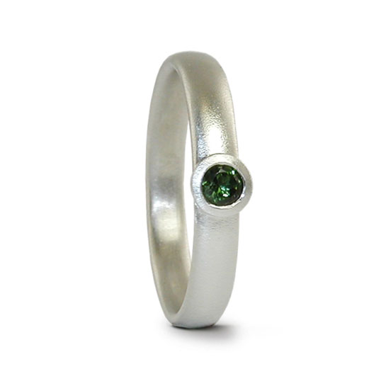 Green Tourmaline Ring Silver Designed Jacks Turner