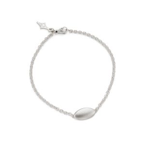 Silver ellipse bracelet designed by Jacks Turner Bristol