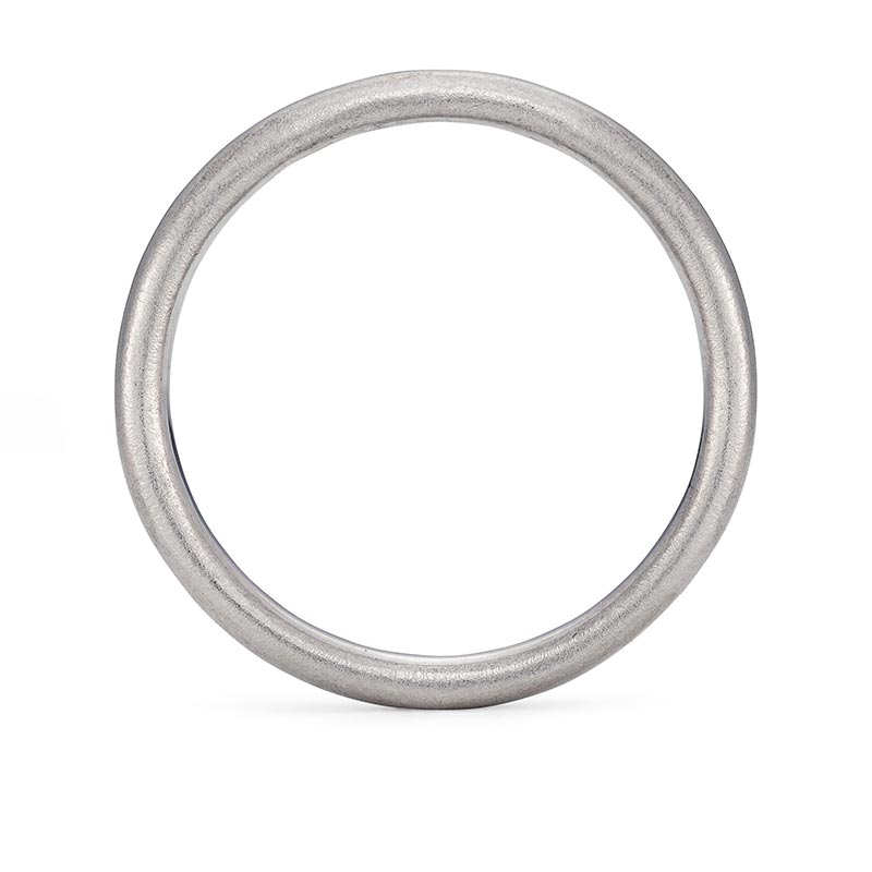 Thin Platinum Wedding Ring Front View Designed By Jacks Turner Bristol Jeweller