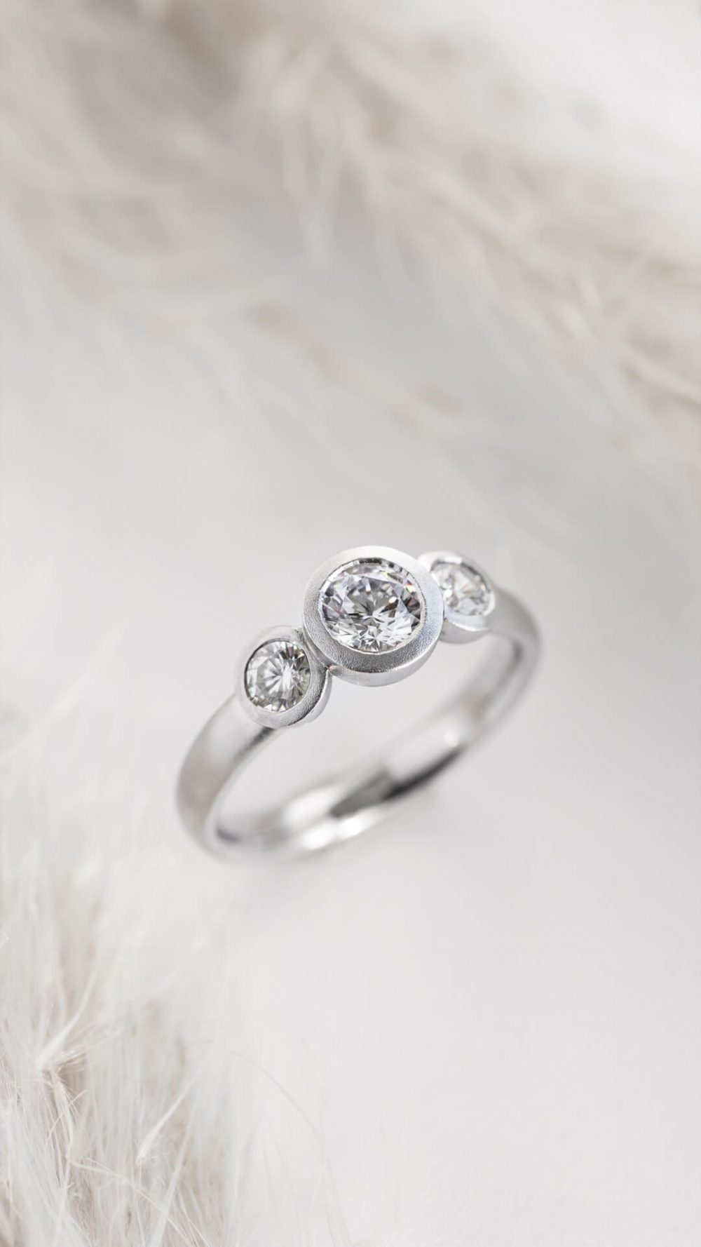 Grand Diamond Trilogy Engagement Ring By Bristol Jeweller Jacks Turner.