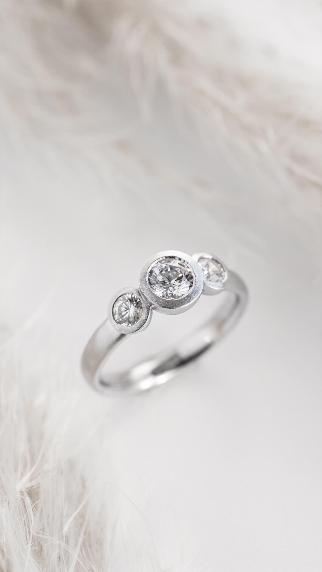 Grand diamond Trilogy Ring by Jacks Turner | Contemporary Jewellery Bristol