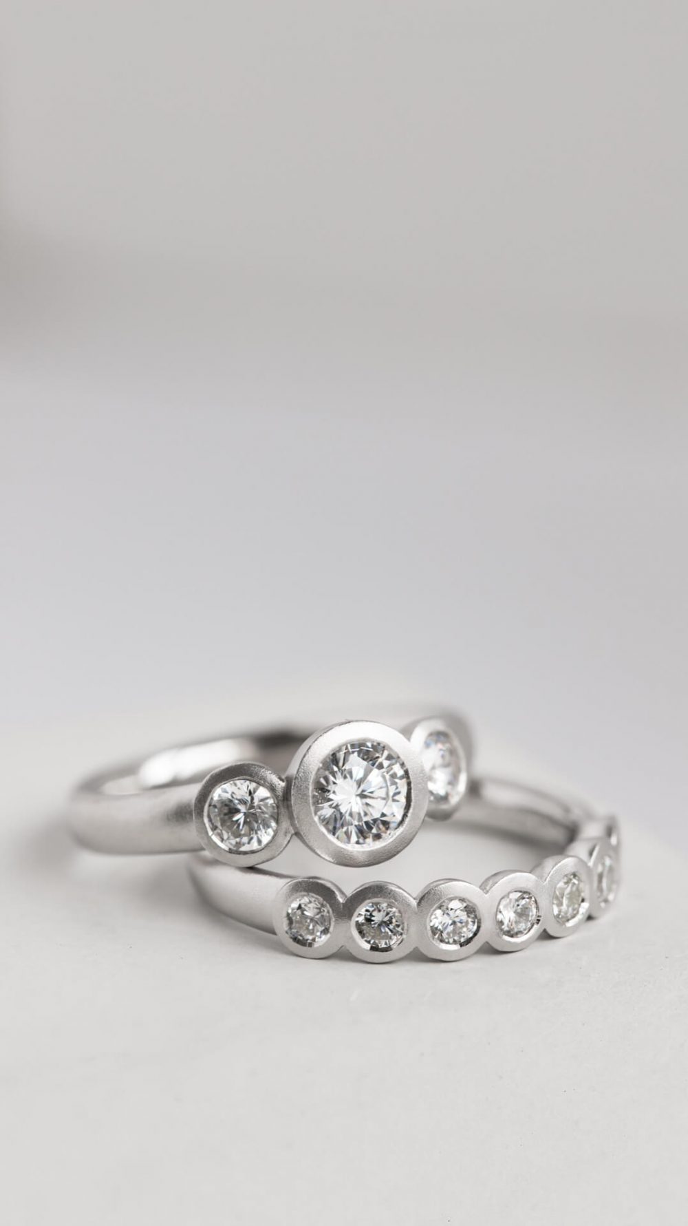 Diamond Engagement Ring Pair 2 Jacks Turner Jewellery Bristol