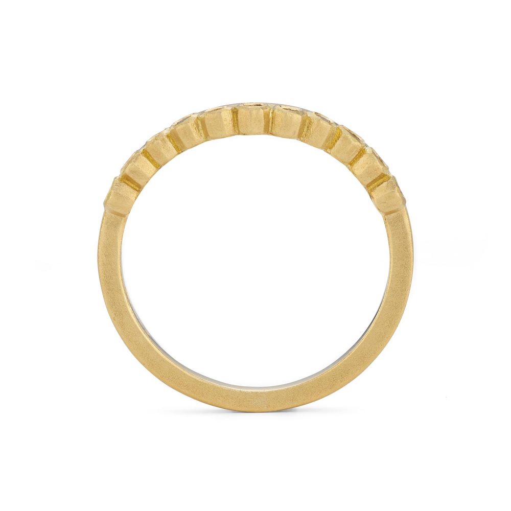 Geo Curved Diamond Wedding Ring. Designed By Jacks Turner Bristol
