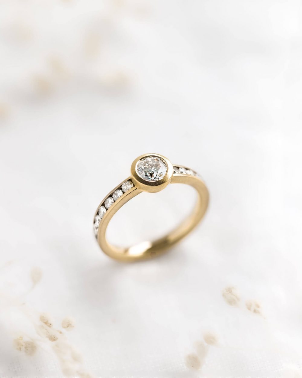 Gold Diamond Engagement Ring Image Jacks Turner Bristol