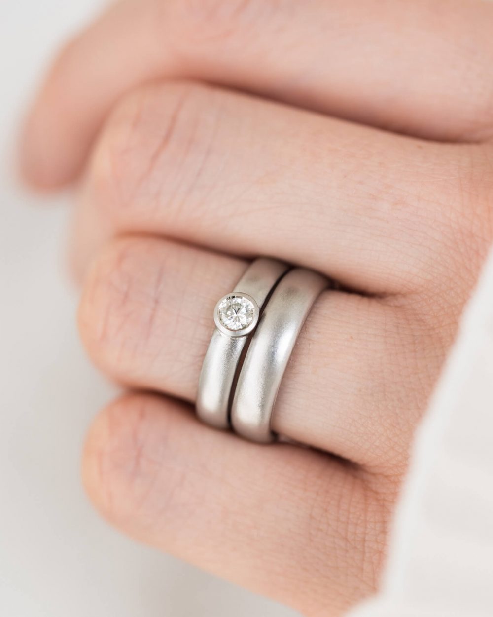 Diamond Engagement Ring With Wedding Band Jacks Turner Bristol