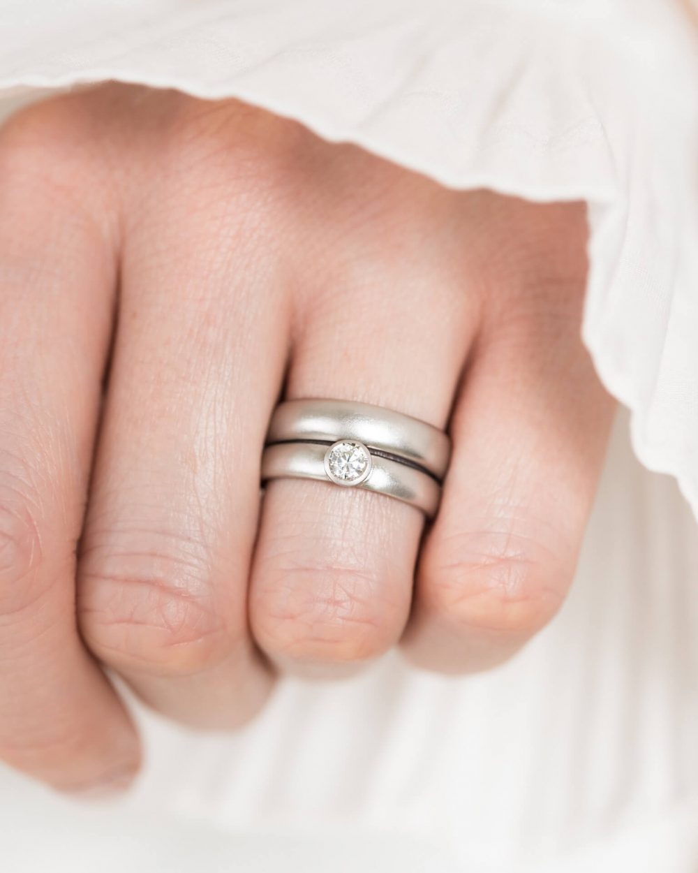 Diamond Engagement Ring With Wedding Ring Jacks Turner Bristol