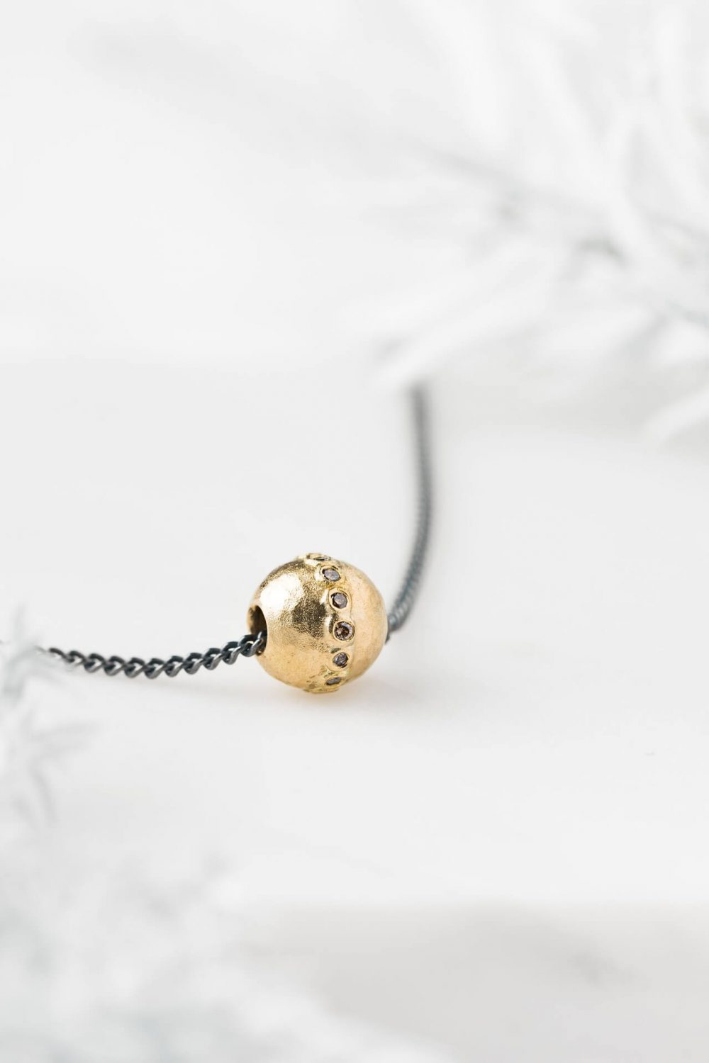 Diamond Eternity Necklace Handmade By Contemporary Jewellery Designer Jacks Turner.